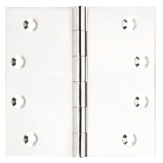 Tradco 100mm fixed pin solid brass hinge